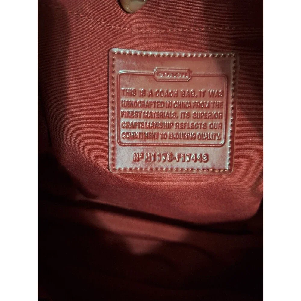 Coach Large Diaper Bag brown red/burgundy